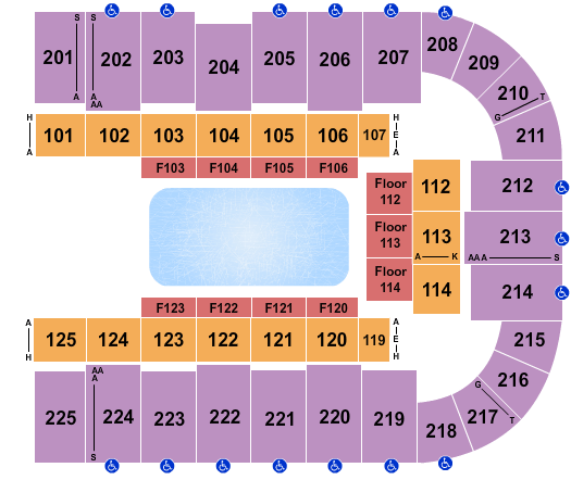 Tucson Arena At Tucson Convention Center Disney On Ice Seating Chart